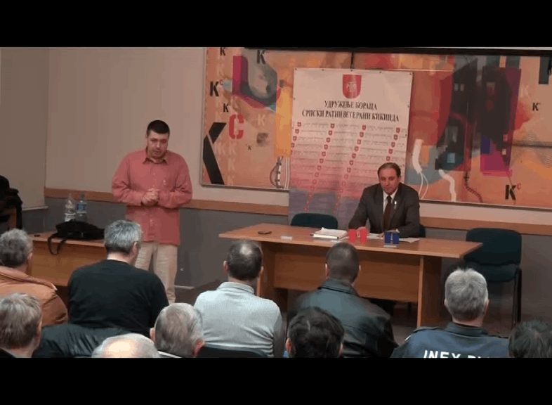 Aleksic na tribinu u KC u Kikindi